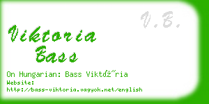 viktoria bass business card